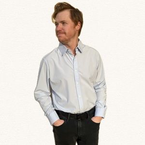 Mizzen+Main Leeward Dress Shirt - Size: LG - Color: Light Blue Solid
